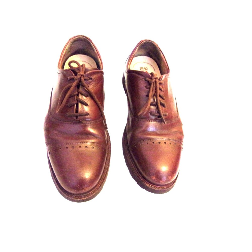 Samuel Hubbard Sz. 9 M2140065 Market Cap Shoes Whiskey Brown Leather Portugal